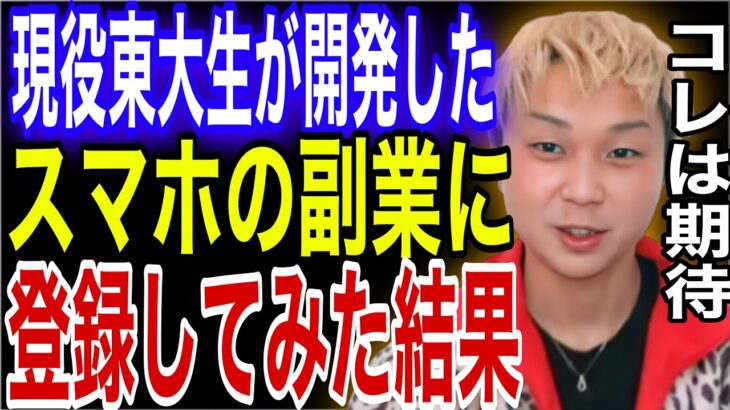 現役東大生が開発した完全無料のスマホ副業に登録してみた結果【ごっつぁん切り抜き】