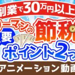 【サラリーマンの節税】副業で30万円以上の節税ができた2つの重要ポイントを解説【お金の勉強 初級編】：（アニメ動画）第237回