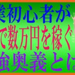 副業初心者が秒速で数万円を稼げる、最強奥義を解説‼オススメ　副業も紹介   from YouTube 1