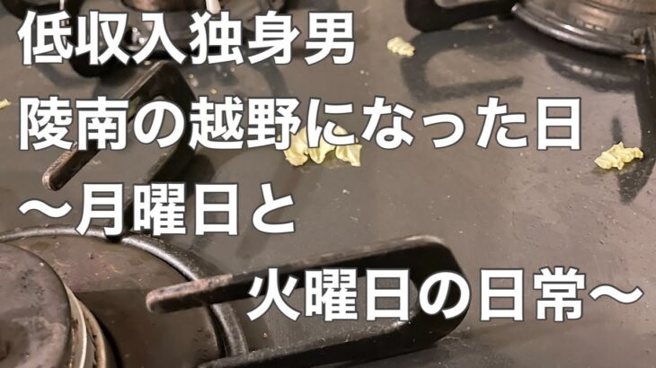 41 『副業がない夜の5連休』月曜日と火曜日　【独身低収入生活】