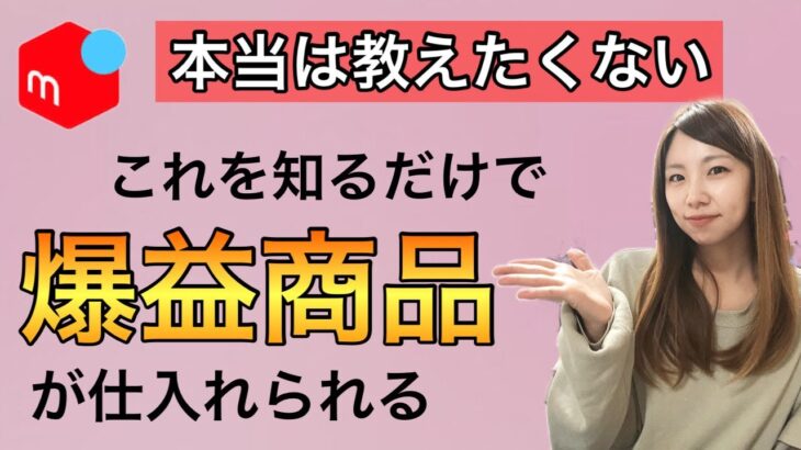 【メルカリ 稼ぐ】ここを見ると利益商品が仕入れられるようになる！