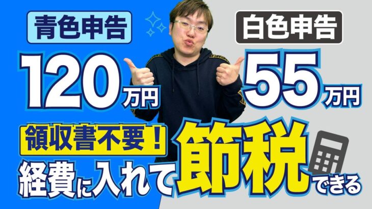 【最大120万円控除！】フリーランス•副業収入の確定申告、青or白の選び方【控除額65万円＆55万円】