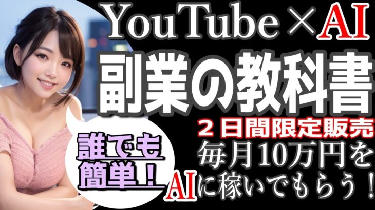 【月10万円をAIに稼いでもらう。】YouTube×AIで稼ぐ副業の教科書が誕生【覆面YouTuber大学】