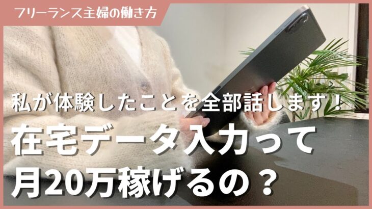 主婦が在宅データ入力副業をやった結果【仕事内容／稼いだ金額／仕事の探し方／稼ぐコツ】