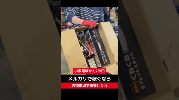 【せどり副業で月収アップ】メルカリで稼ぐなら古物市場で激安仕入れ｜東京マーケットの競り風景！#shorts