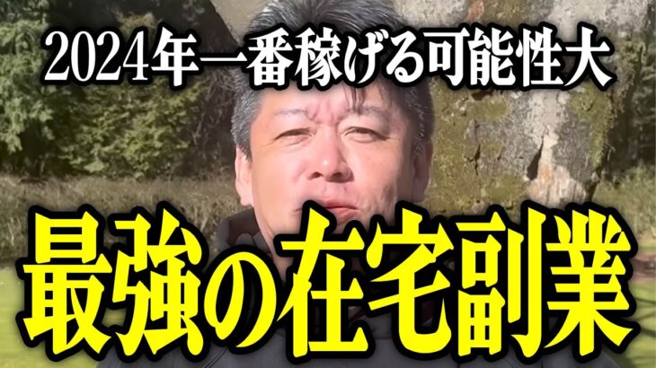 【ホリエモン】2024年一番稼げる可能性大。最強の在宅副業について解説いたします。【堀江貴文 切り抜き 名言 NewsPicks Instagram インスタグラム おすすめ スマホ サラリーマン】