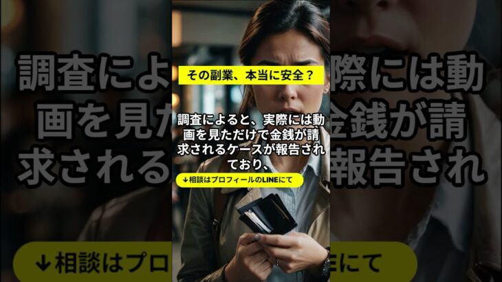 田中絵美の副業詐欺を徹底調査！『動画を見て10万円GET』は信用できない！