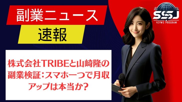 株式会社TRIBEと山崎隆の副業検証：スマホ一つで月収アップは本当か？