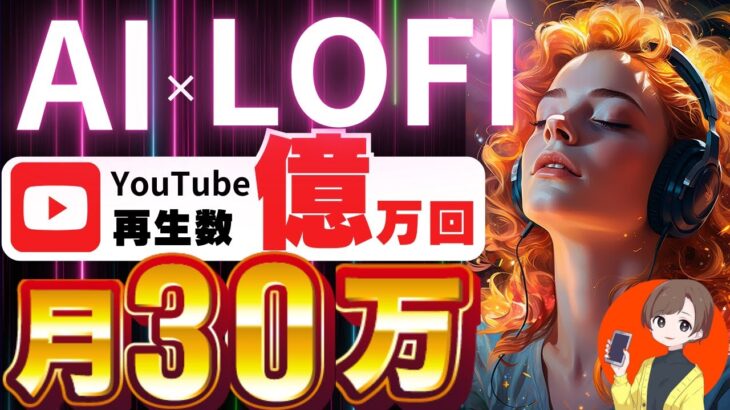 【 スマホ放置で 稼ぐ 副業 】月10万 は余裕！ AI 活用で 作業用BGM Lofi 動画を10分で作成！「顔出し声出しなし」「 ノースキル 」で収益化！【 AI副業 副業 chatgpt 】