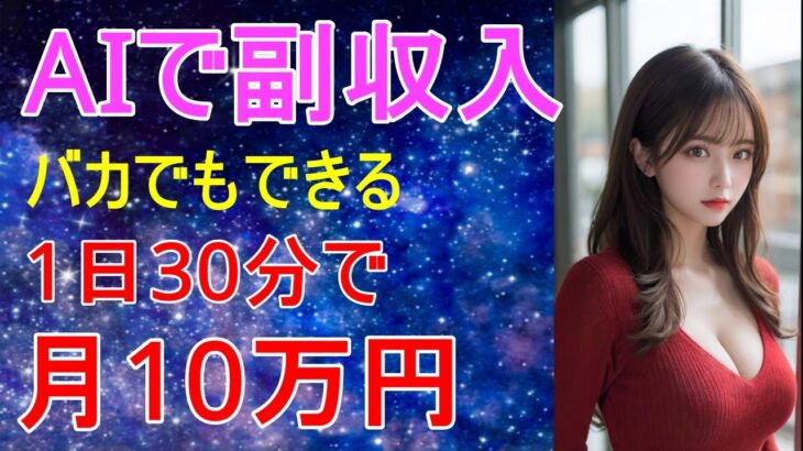 【秒で稼ぐ！】AIツールで1日30分で月10万円の副収入ゲット方法！