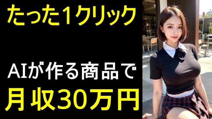 【かんたんAI副業】たった1クリックでAIが作る商品で月30万円稼ぐ方法！