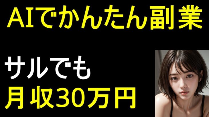 【最速で稼ぐ】AIを使ってサルでも副業で月収30万円達成！