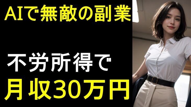 【無敵の副業】AIが勝手に働く！？不労所得で月30万の稼ぎ方！