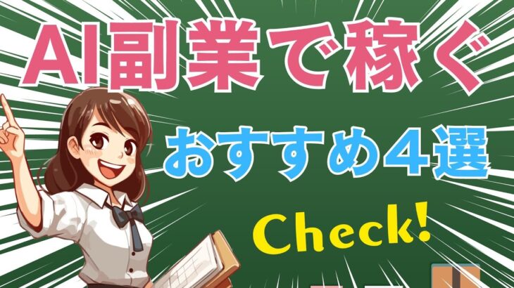 【AIで稼ぐ】おすすめ副業4選