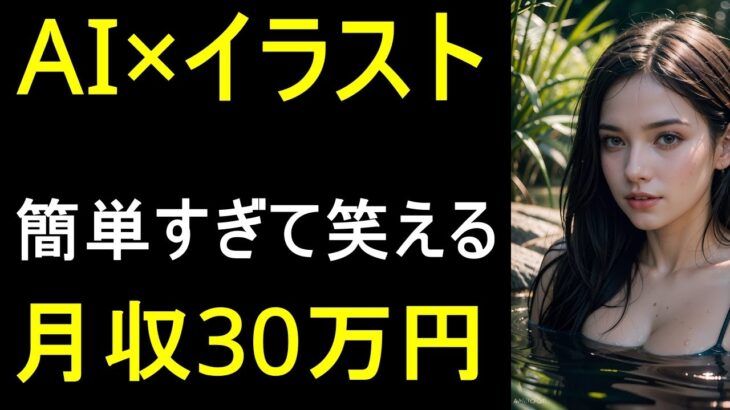 【AI副業】AI×イラストで月収30万円！初心者でもOK！