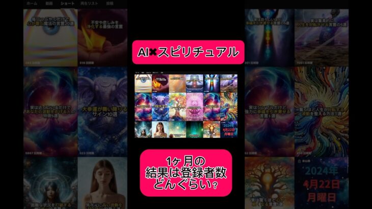 【副業shots 】】AI✖️スピリチュアル！１ヶ月の結果はこちらです！！ #副業 #youtube #スマホ