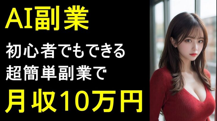 【AI副業】AIで月10万円！？初心者でもできる超簡単副業術公開！