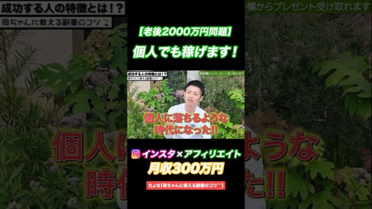 【老後2000万円問題】個人でも稼げます！ #副業 #スマホ副業 #在宅ワーク #インスタ #お金を稼ぐ #shorts