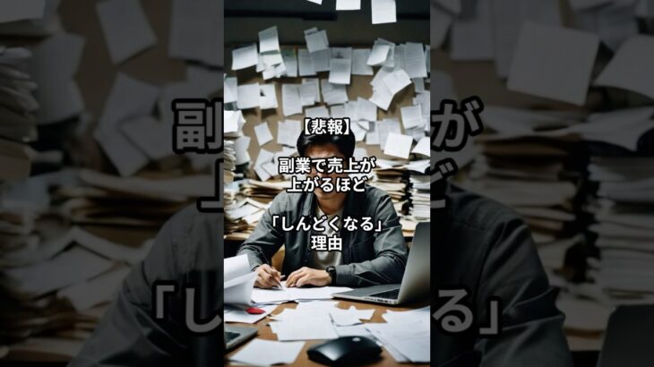 【悲報】副業で売上が上がるほど「しんどくなる」理由