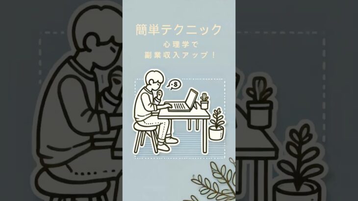 心理学で副業収入アップ！簡単テクニックを解説 #雑学 #お金 #副業