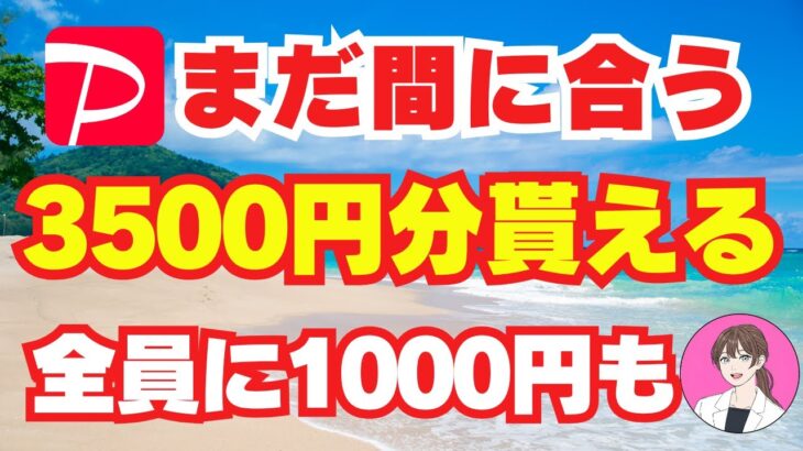 【 paypay 】3500円分貰える キャンペーン ペイペイ を 稼げる ポイ活 スマホ で 稼ぐ 副業 初心者 おすすめ の 節約 貯金 術【 お金 不労所得 paypay銀行 】