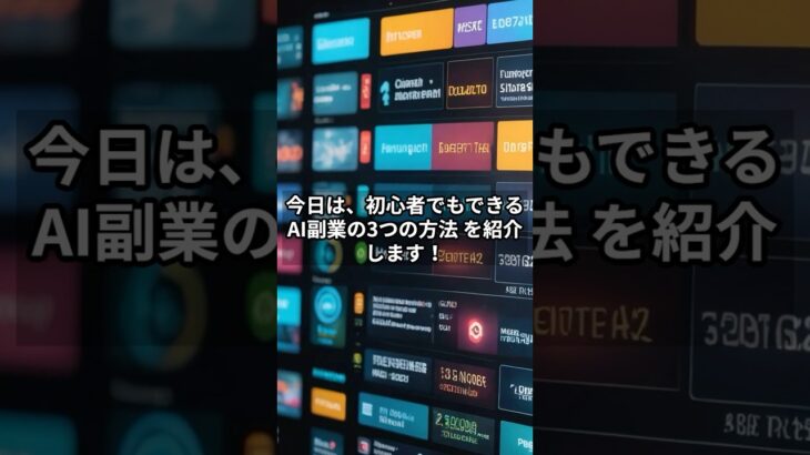 AIで稼ぐ時代が来た！今すぐ始められる副業3選